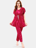 Be You Conversational Printed Satin Night Suit