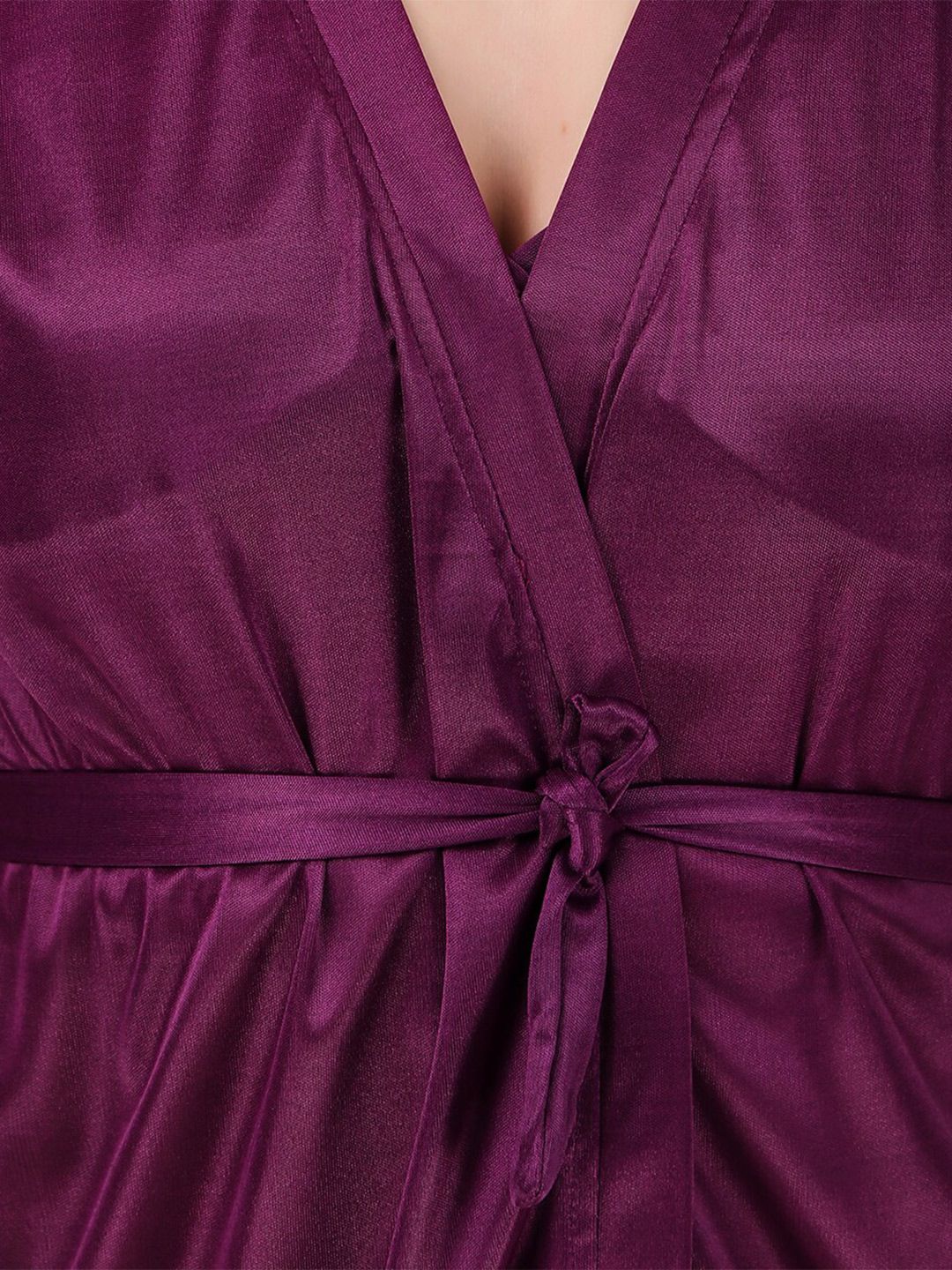 Non-Wired Non Padded Lingerie Set With Robe BUF-3-PCS-SET-2246-L