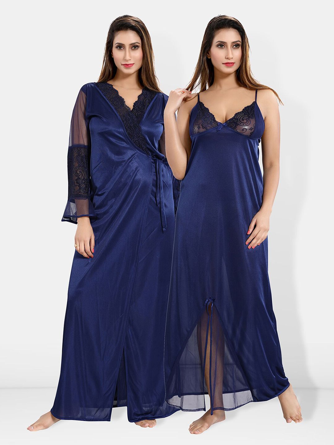 Be You Satin Maxi Nightdress with Robe