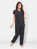 Be You Women Checked Night suit