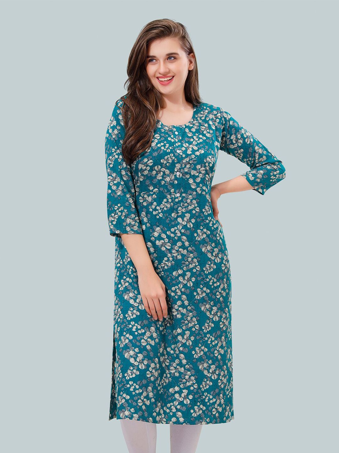 Be You Women Floral Printed Maternity Kurta