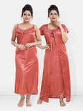 Be You Maxi Satin Wrap Nightdress With Robe