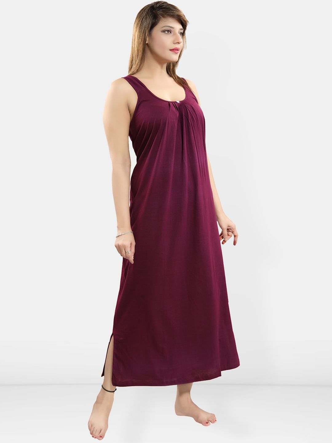 Cotton Full Nighty Slip