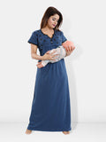 Be You Printed Maternity Maxi Nightdress
