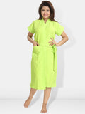Be You Women Cotton Anti-bacterial Super Soft Bath Robe With Belt