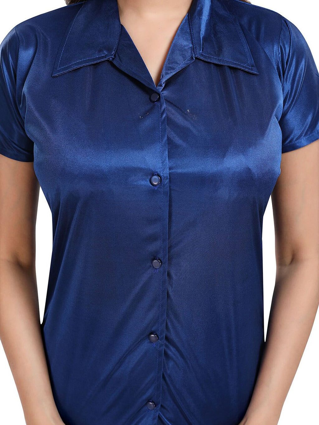 Satin Shirt & Lounge Pant Night Suit