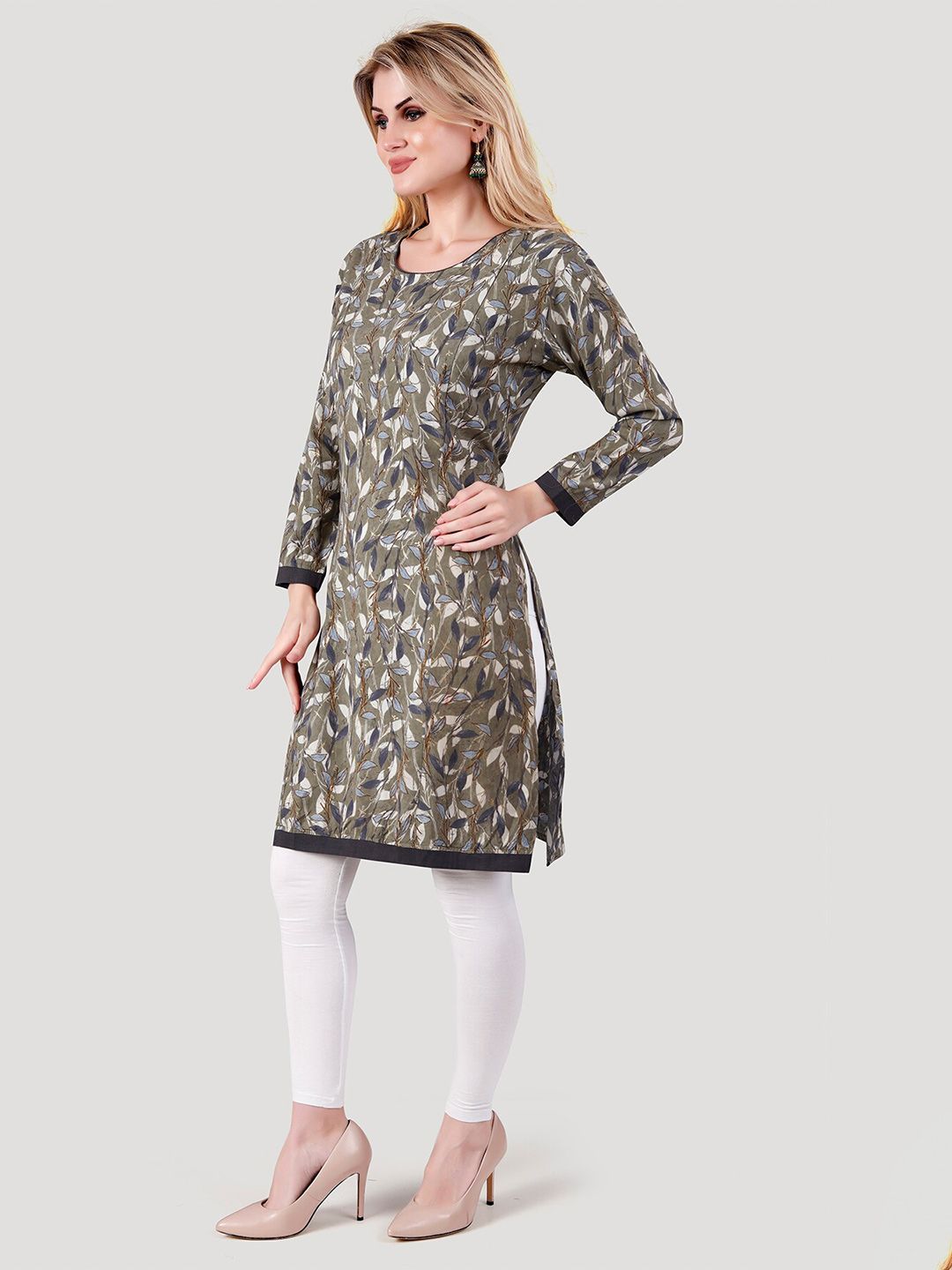 Floral Printed Maternity Straight Kurta