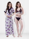 Be You Floral Printed Maxi Nightdress With Robe