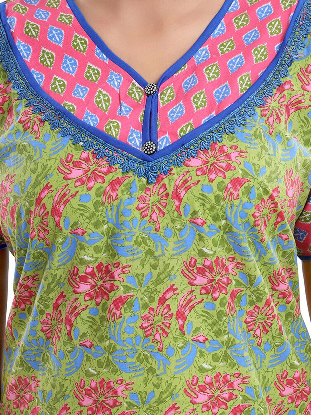 Floral Printed Maxi Nightdress