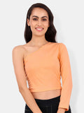 Be You One Shoulder Cotton Crop Top
