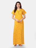 Be You Conversational Printed V-Neck Maxi Nightdress