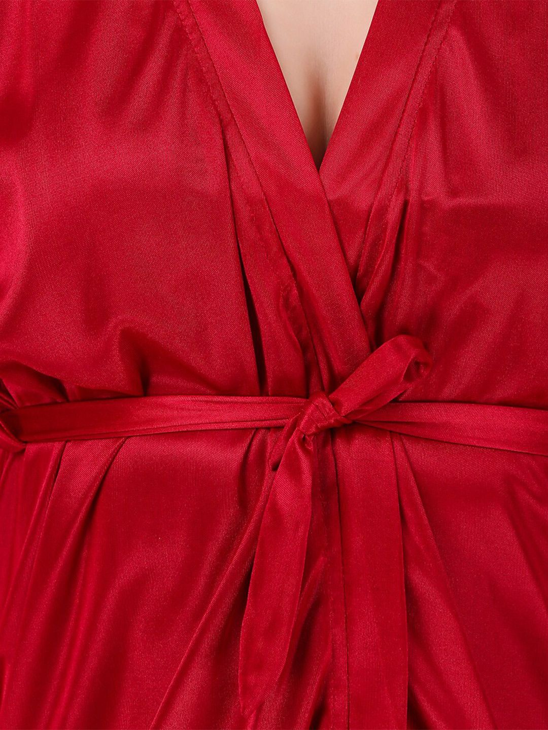 Non-Wired Non Padded Lingerie Set With Robe BUF-3-PCS-SET-2252-L