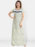 Be You Floral Printed Maxi Satin Maternity Nightdress