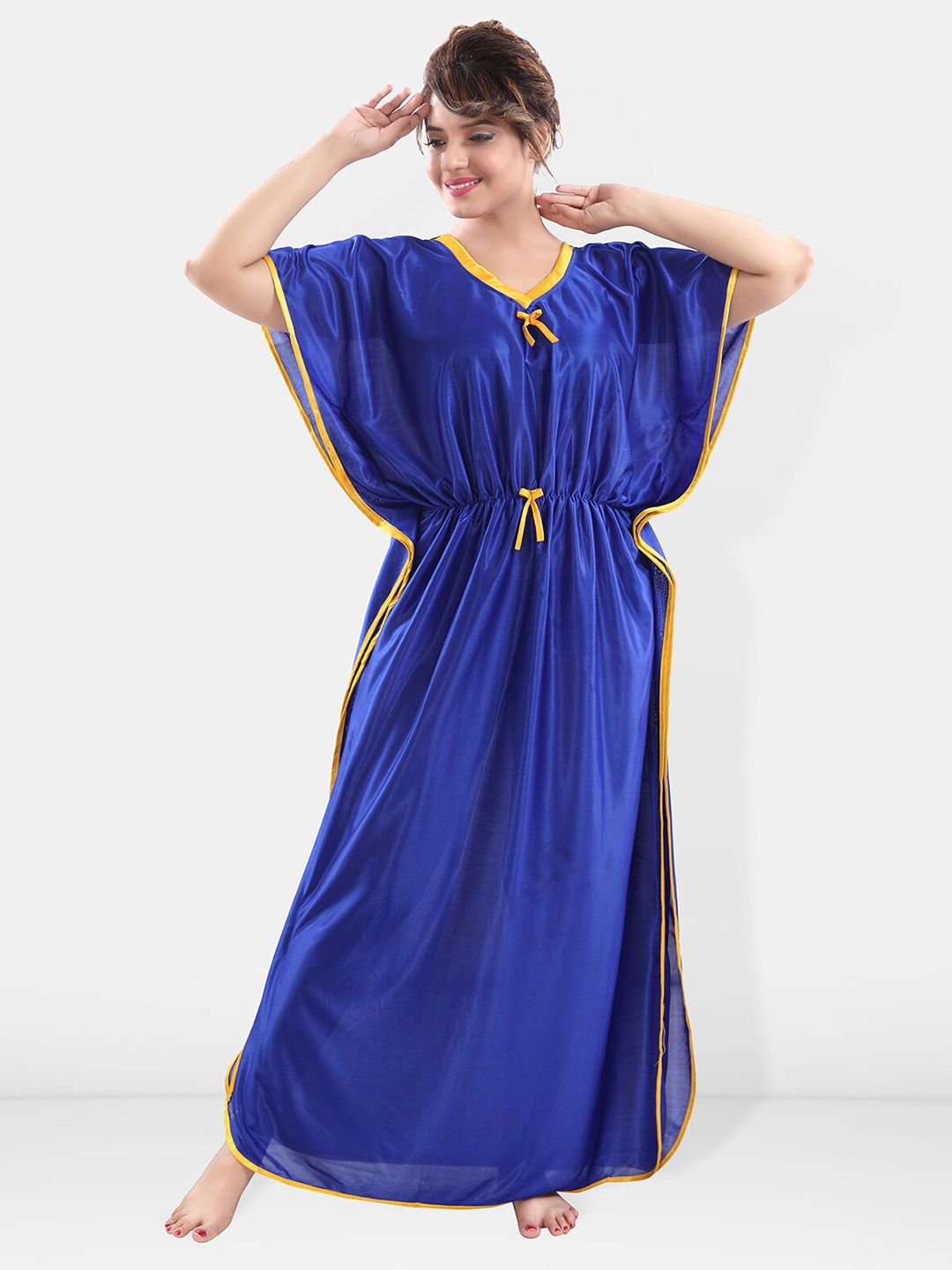 Be You Maxi Satin Kaftan Nightdress
