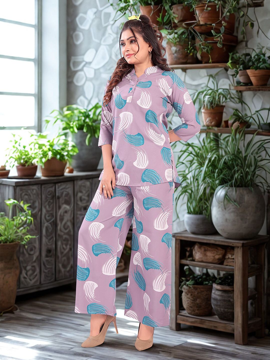 Printed Top & Trousers Co-Ords