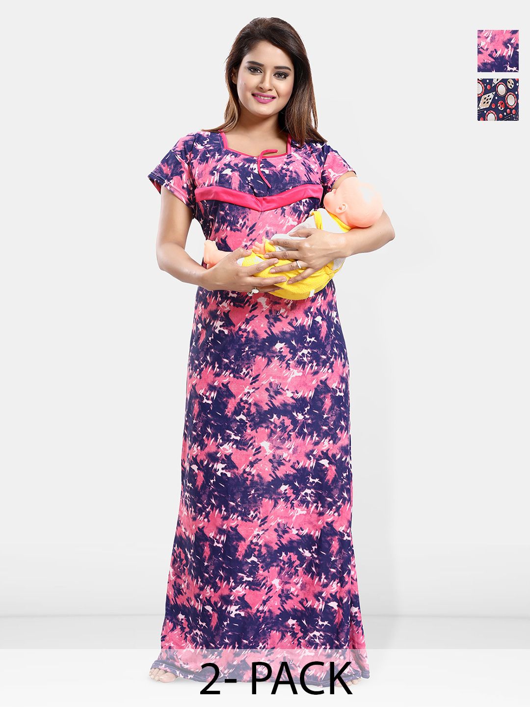 Be You Printed Maxi Nightdress
