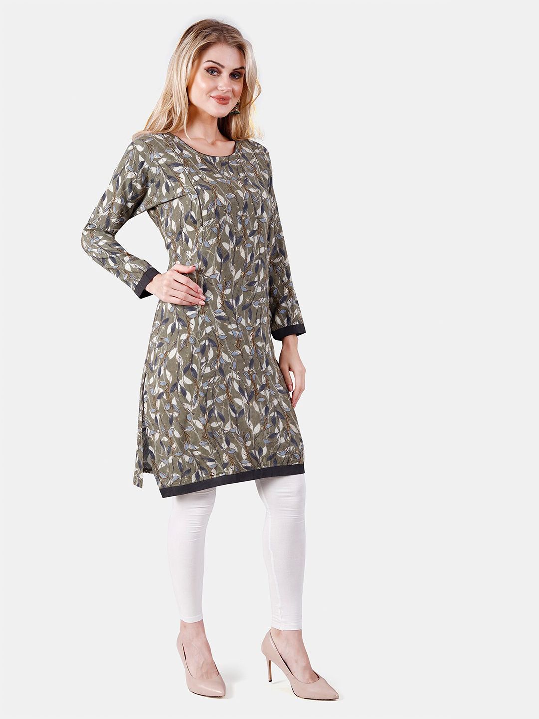 Floral Printed Maternity Straight Kurta