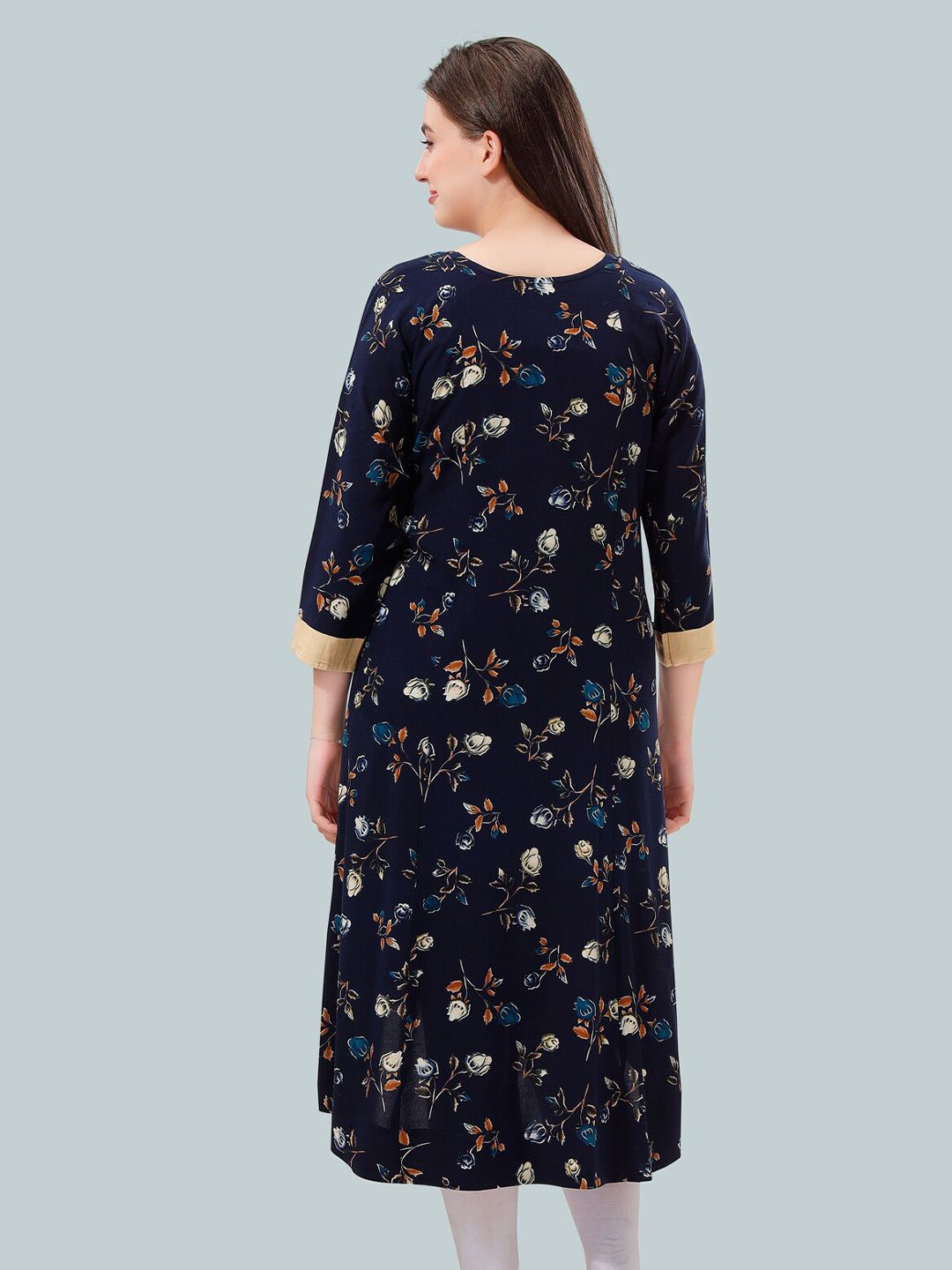 Women Floral Printed A-Line Maternity Kurta