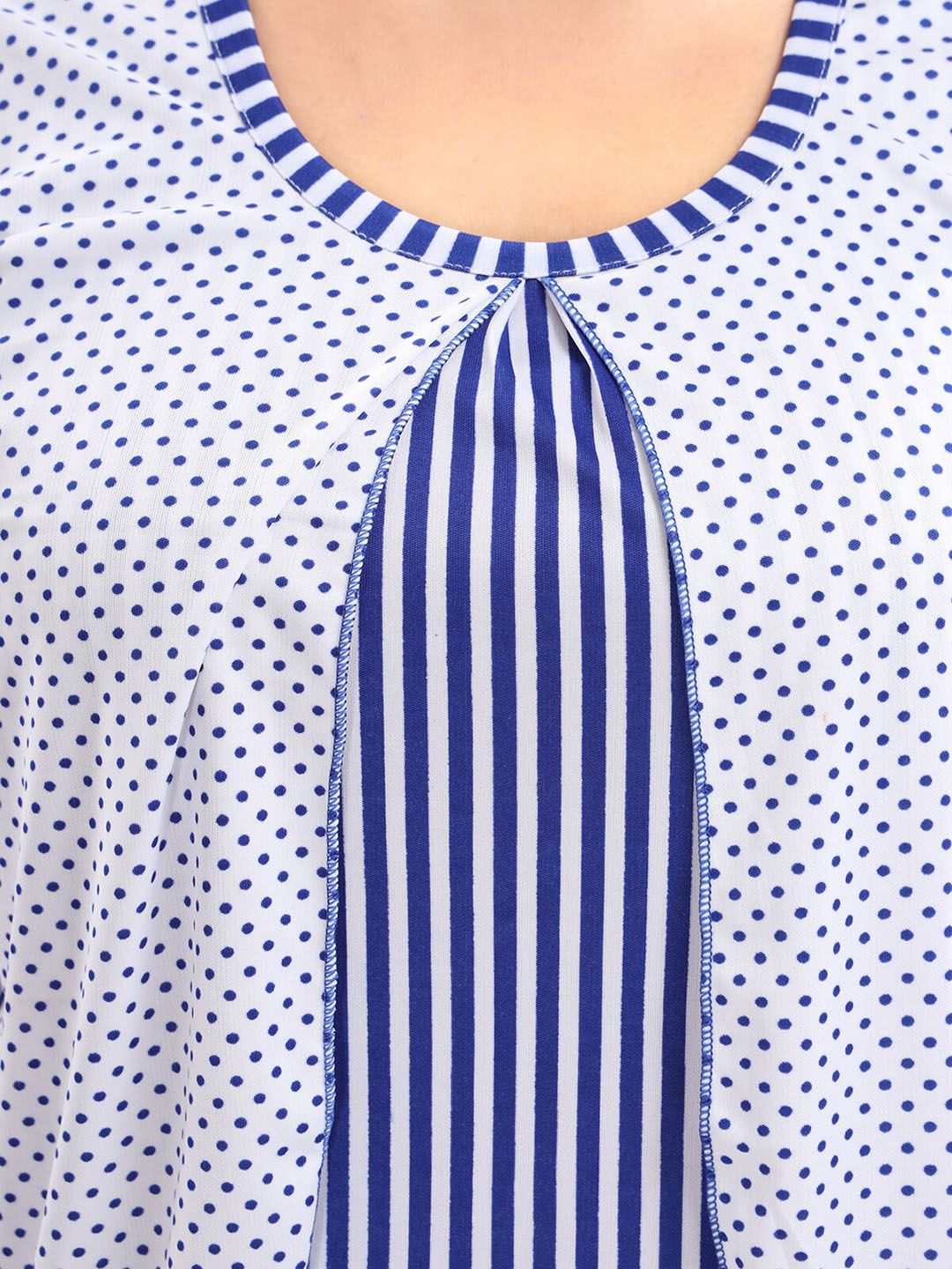 Striped Satin Night Suit