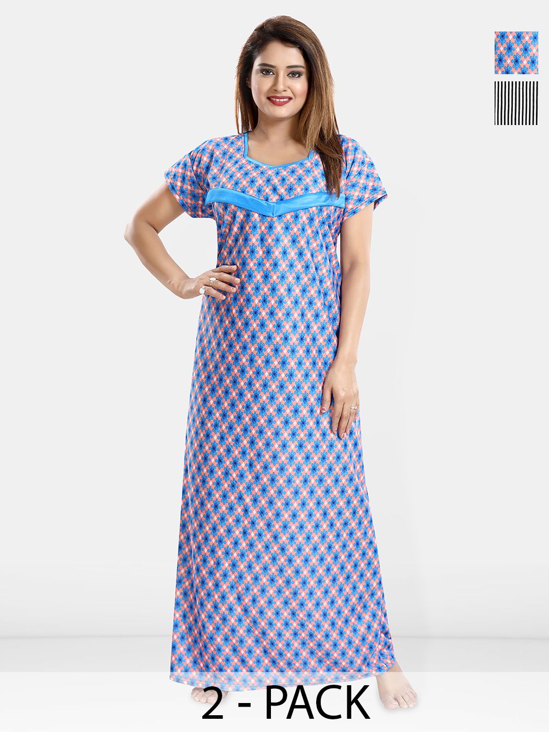 Be You Printed Maxi Nightdress