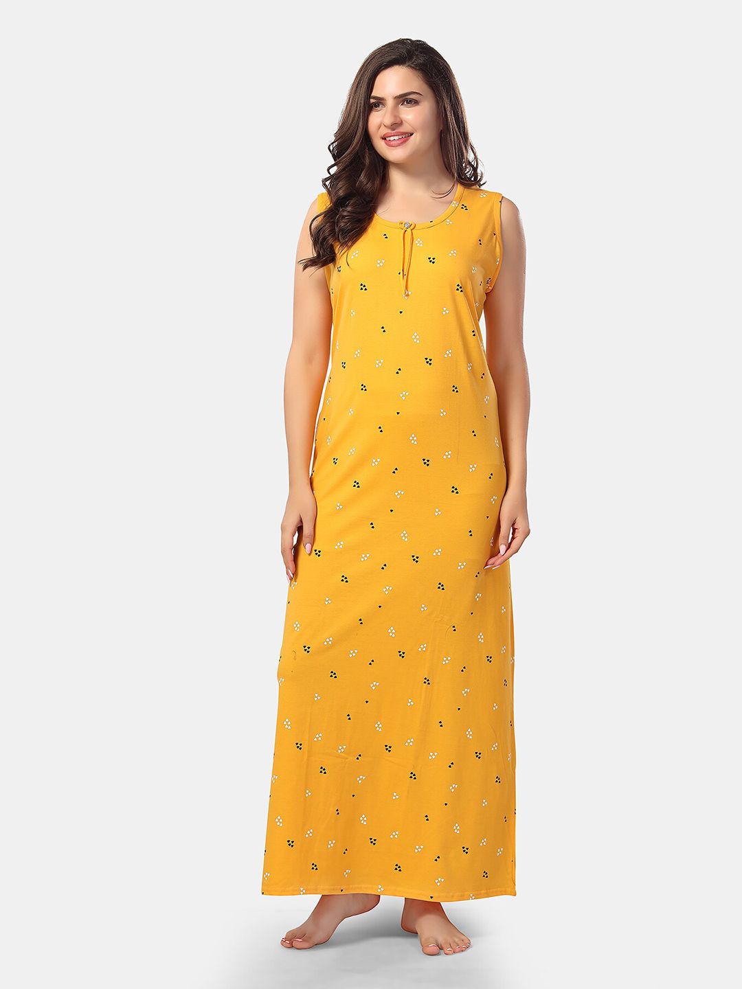 Be You Geometric Printed Maxi Nightdress