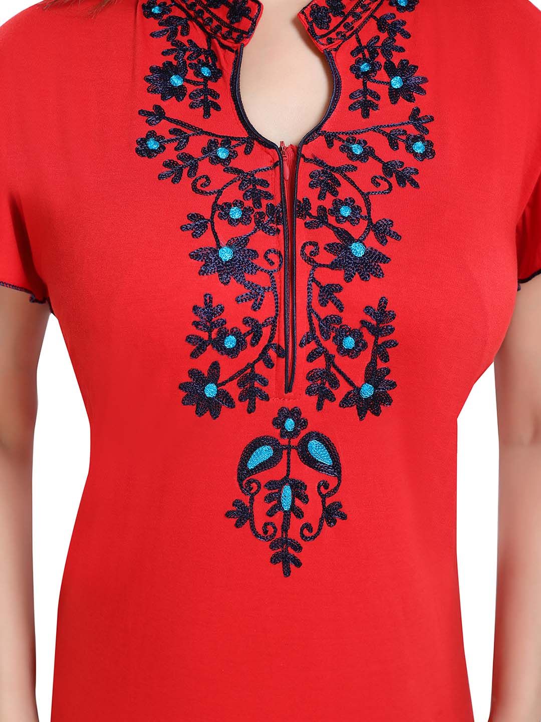Embroidered Maxi Nightdress