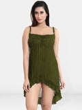 Be You Women Shoulder Straps Net Baby Doll with Briefs