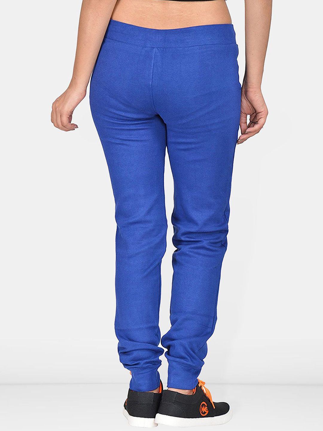 Women Cotton Mid-Rise Joggers