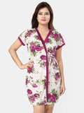 Be You Women Floral Printed Nightdress
