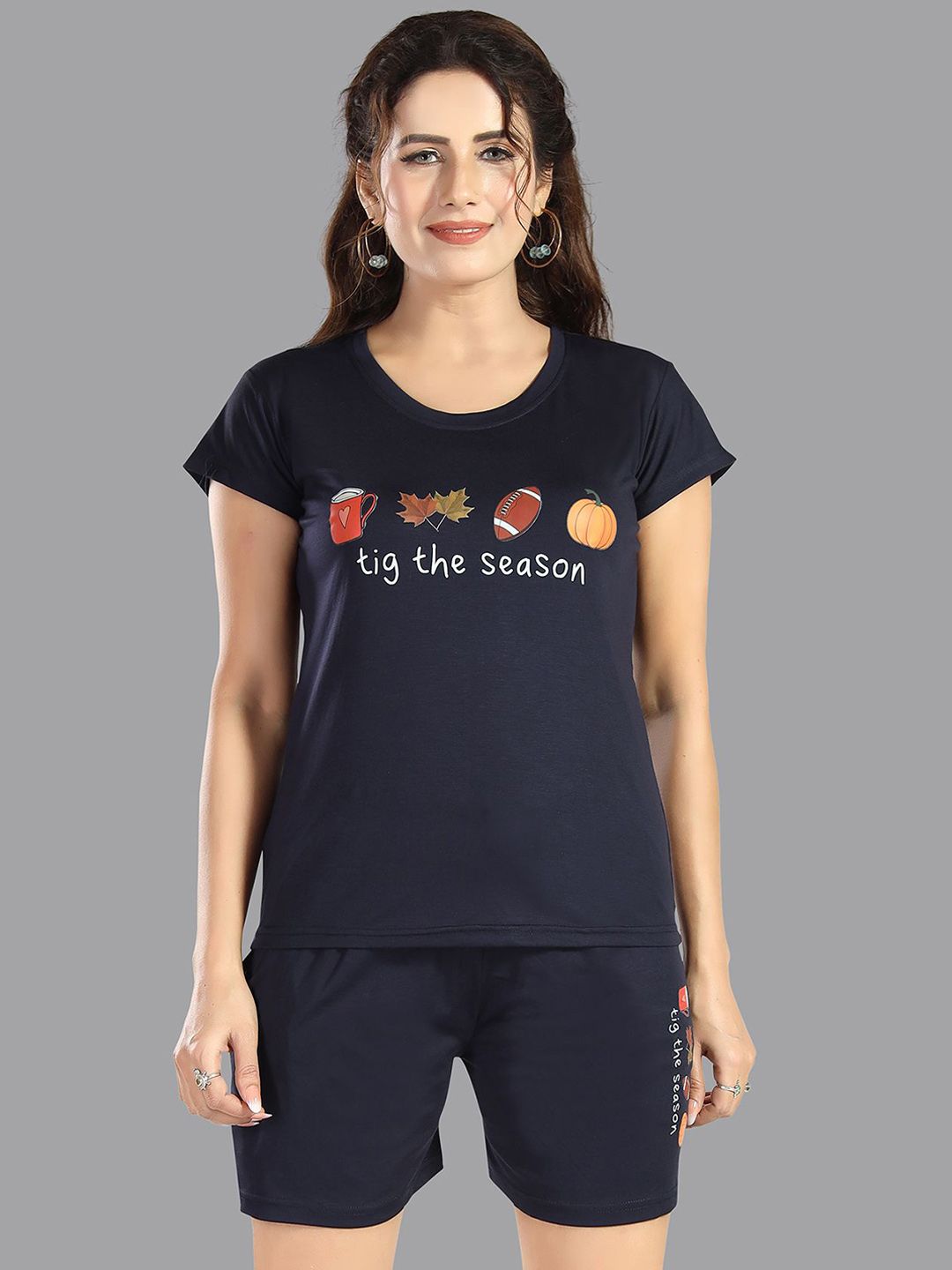 Be You Women Typography Printed Night suit