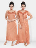 Be You Maxi Satin Wrap Nightdress With Robe