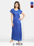 Be You Pack of 2 Satin Maxi Nightdress
