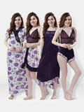 Be You Floral Printed Satin Maxi Nightdress