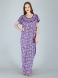 Be You Women Printed Maternity Maxi Nightdress