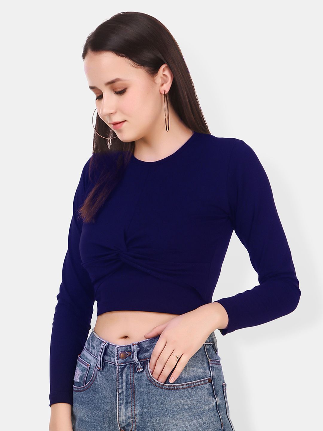 Twisted Cotton Crop Top