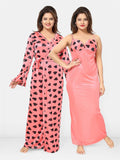 Be You Women Set Of 2 Printed Maxi Nightdress