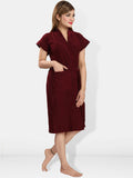 Be You Women Cotton Anti-bacterial Super Soft Bath Robe With Belt