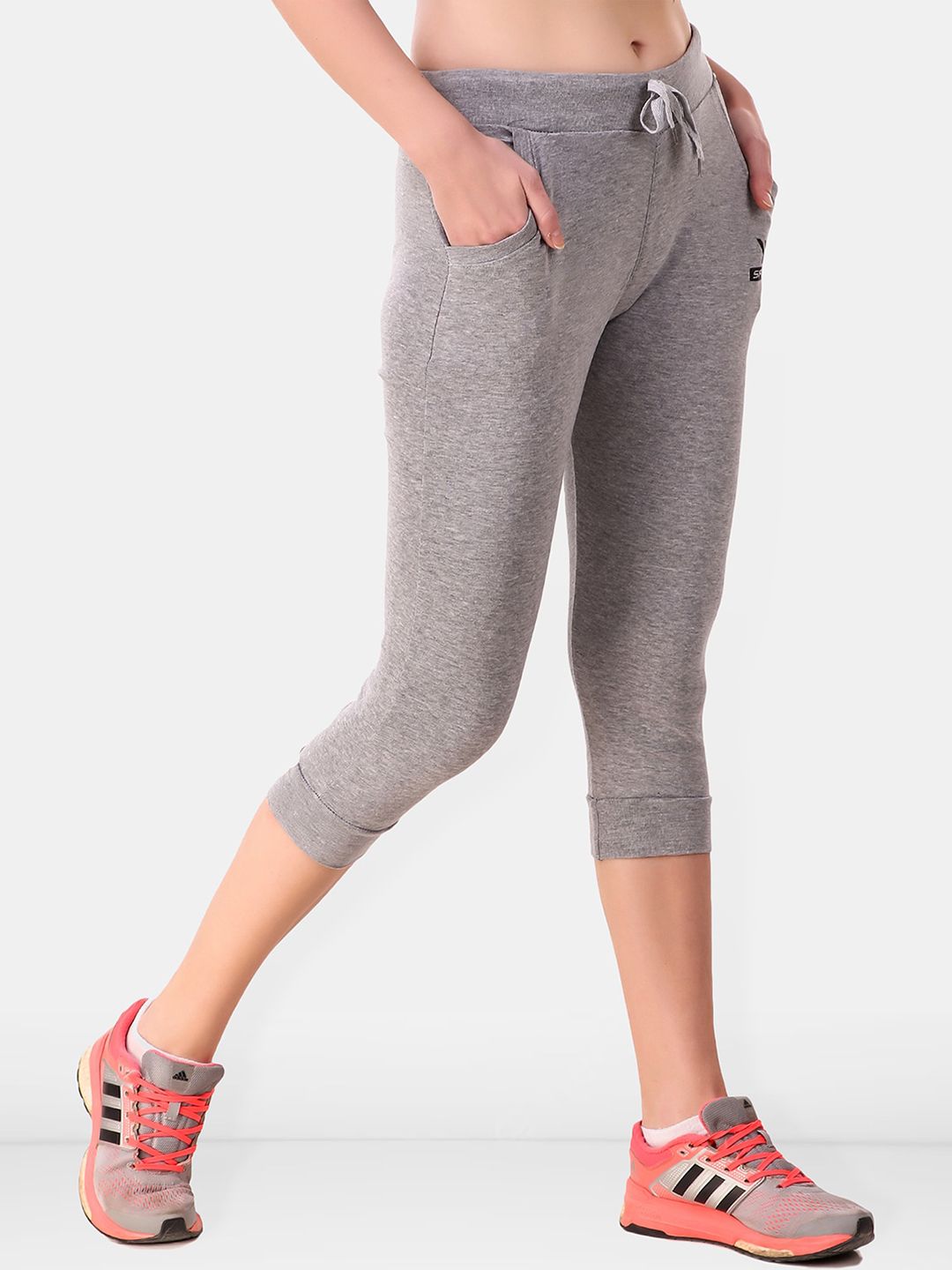 Women Solid Mid Rise Tights