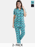 Be You Pack Of 2 Printed Night suit