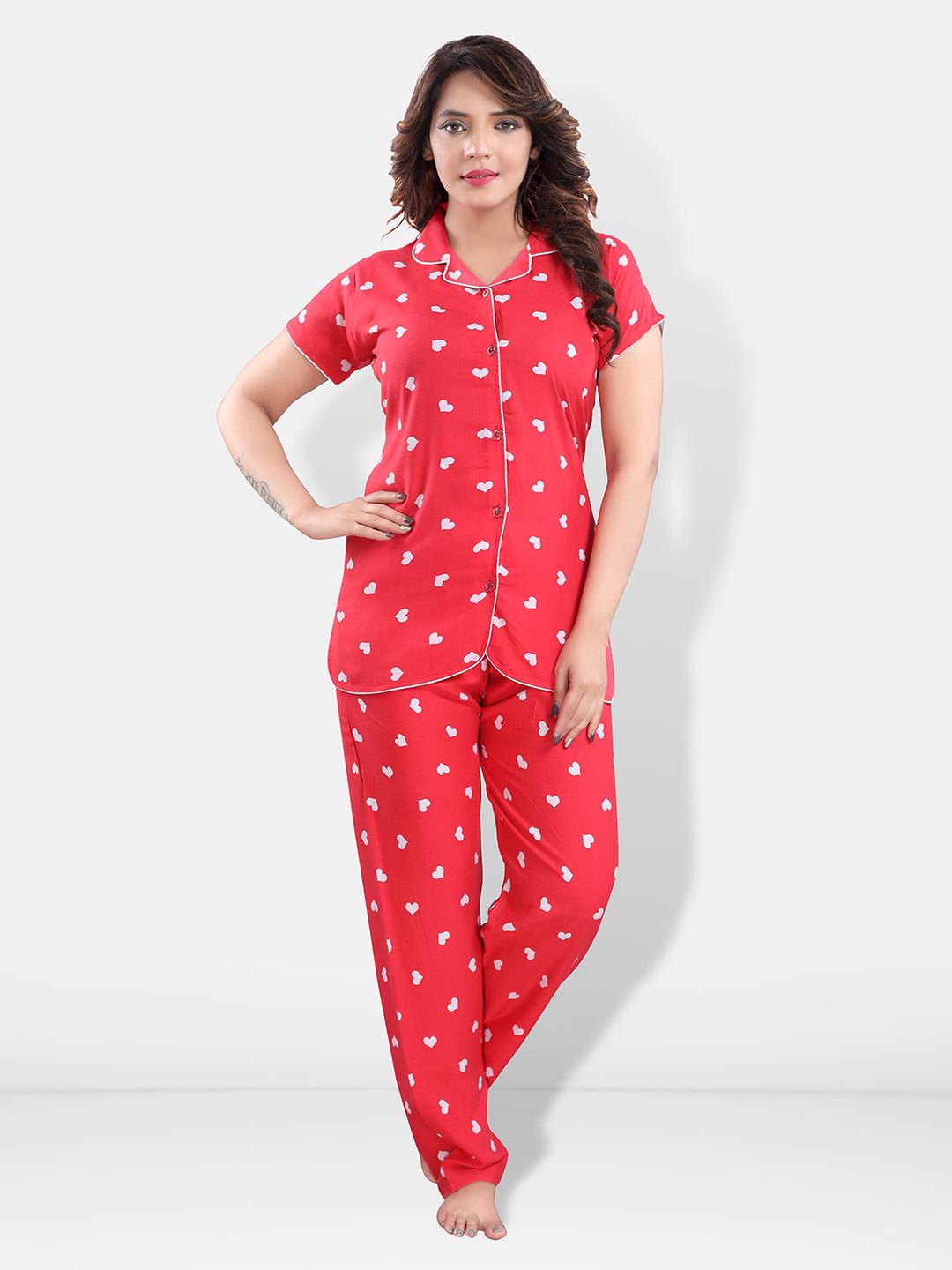 Be You Women Conversational Printed Night suit
