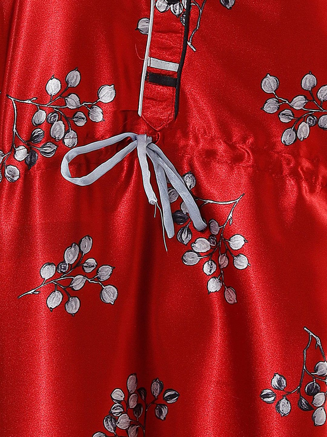 Red Printed Maxi Kaftan Nightdress
