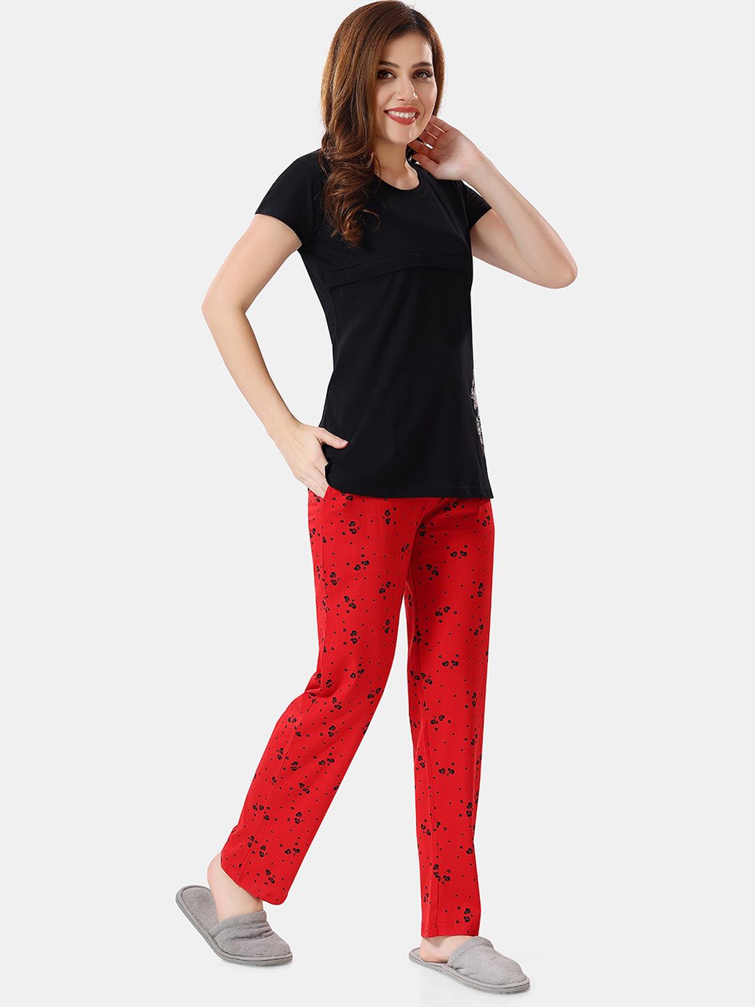 Printed Maternity Night Suit