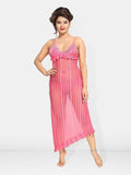 Be You Self Design Shoulder Straps Net Baby Doll With Brief