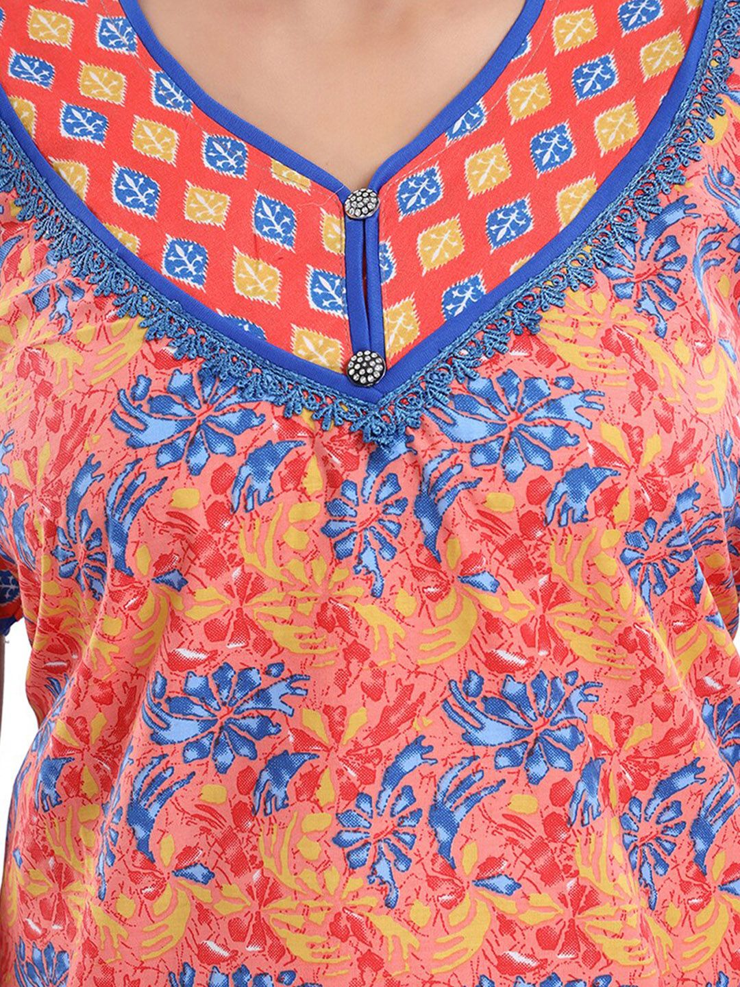 Printed Pure Cotton Maxi Nightdress