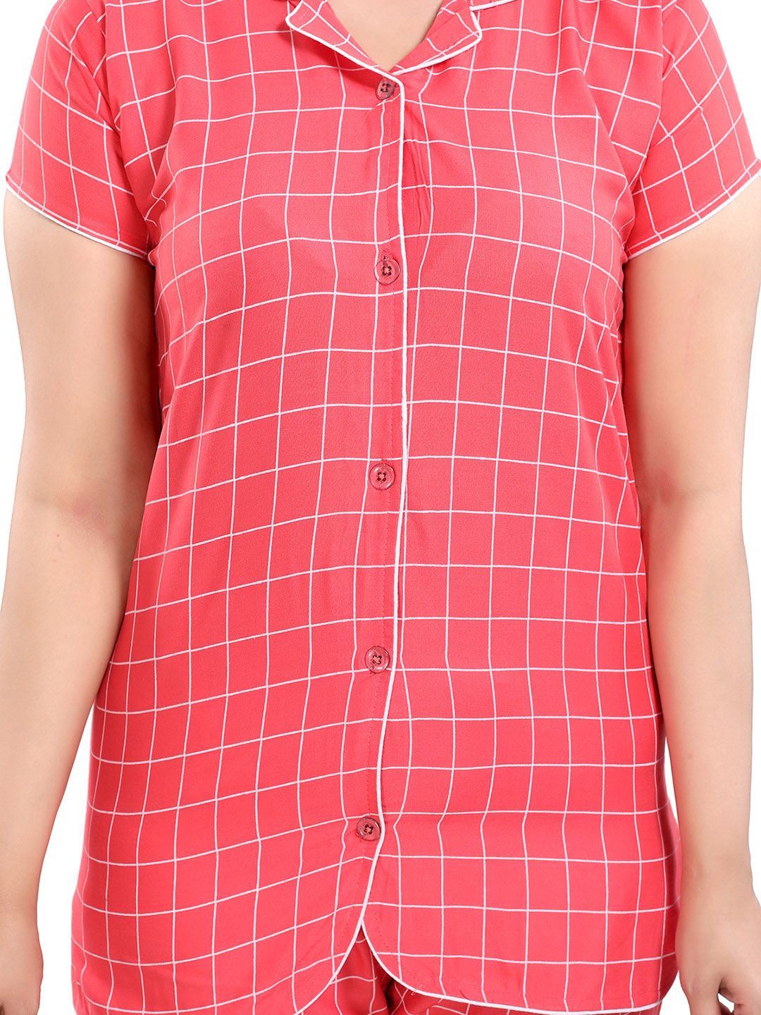 Women Checked Night suit