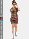 Be You Pack Of 2 Printed Night suits