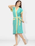Be You Women Cotton Anti-bacterial Super Soft Bath Robe With Belt