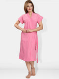 Be You Women Cotton Anti-bacterial Super Soft Bath Robe With Belt