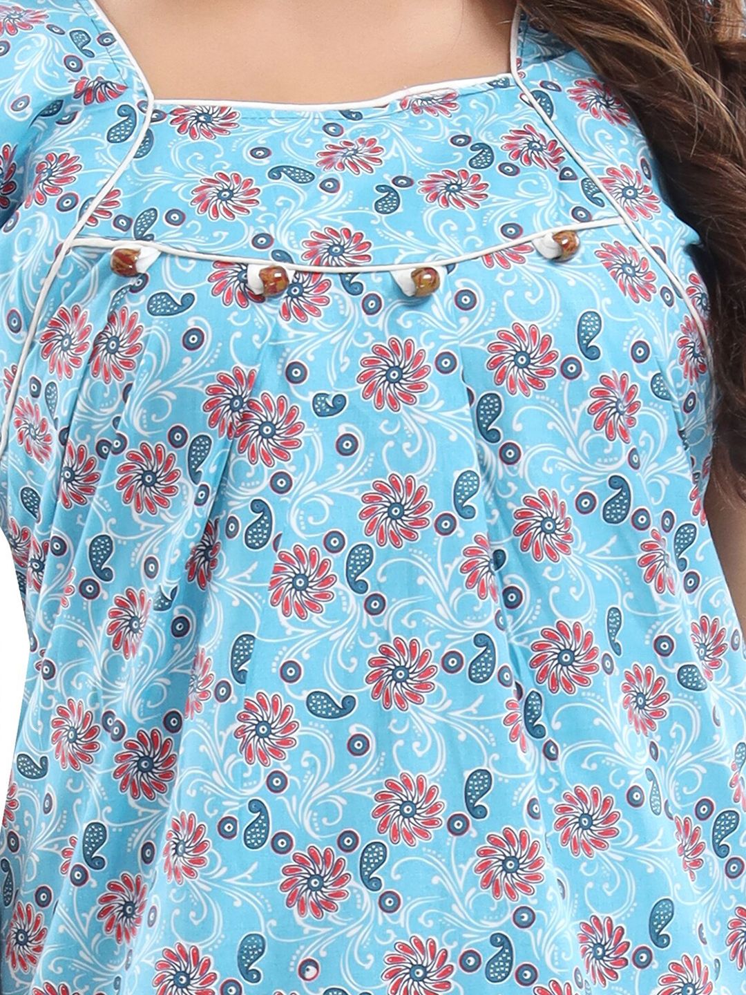 Floral Printed Maxi Nightdress