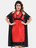 Be You Satin Wrap Nightdress With Robe